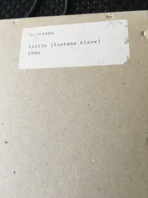 Reinier Lucassen - Unieke collage Little Fontana Blauw 990RL kopen? Bied vanaf 550!