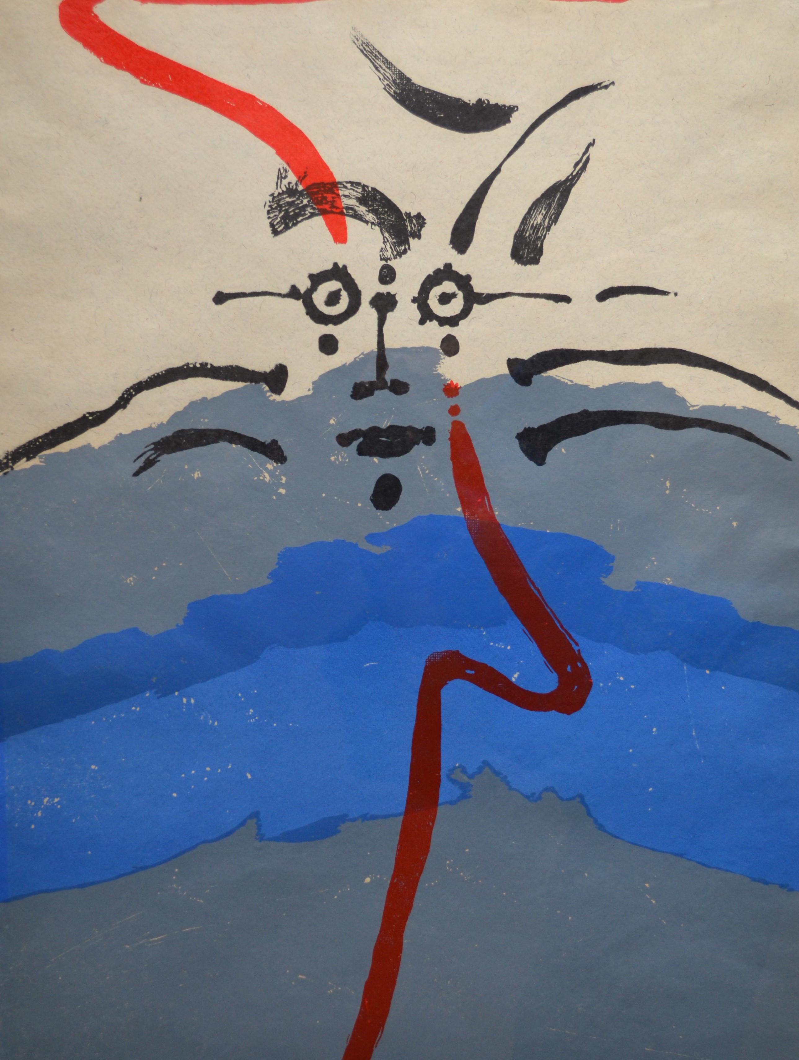 Jef Diederen - Zeefdruk - Gezicht - Uitstekende staat - Handgesigneerd verkocht voor € 1!