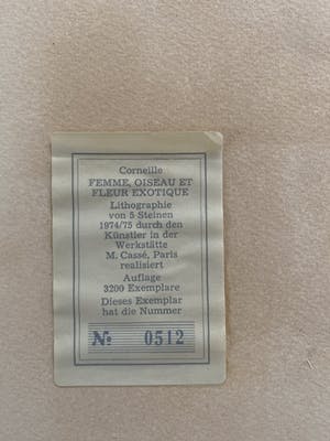 Corneille - Femme, Oiseau et fleur exotique kopen? Bied vanaf 50!