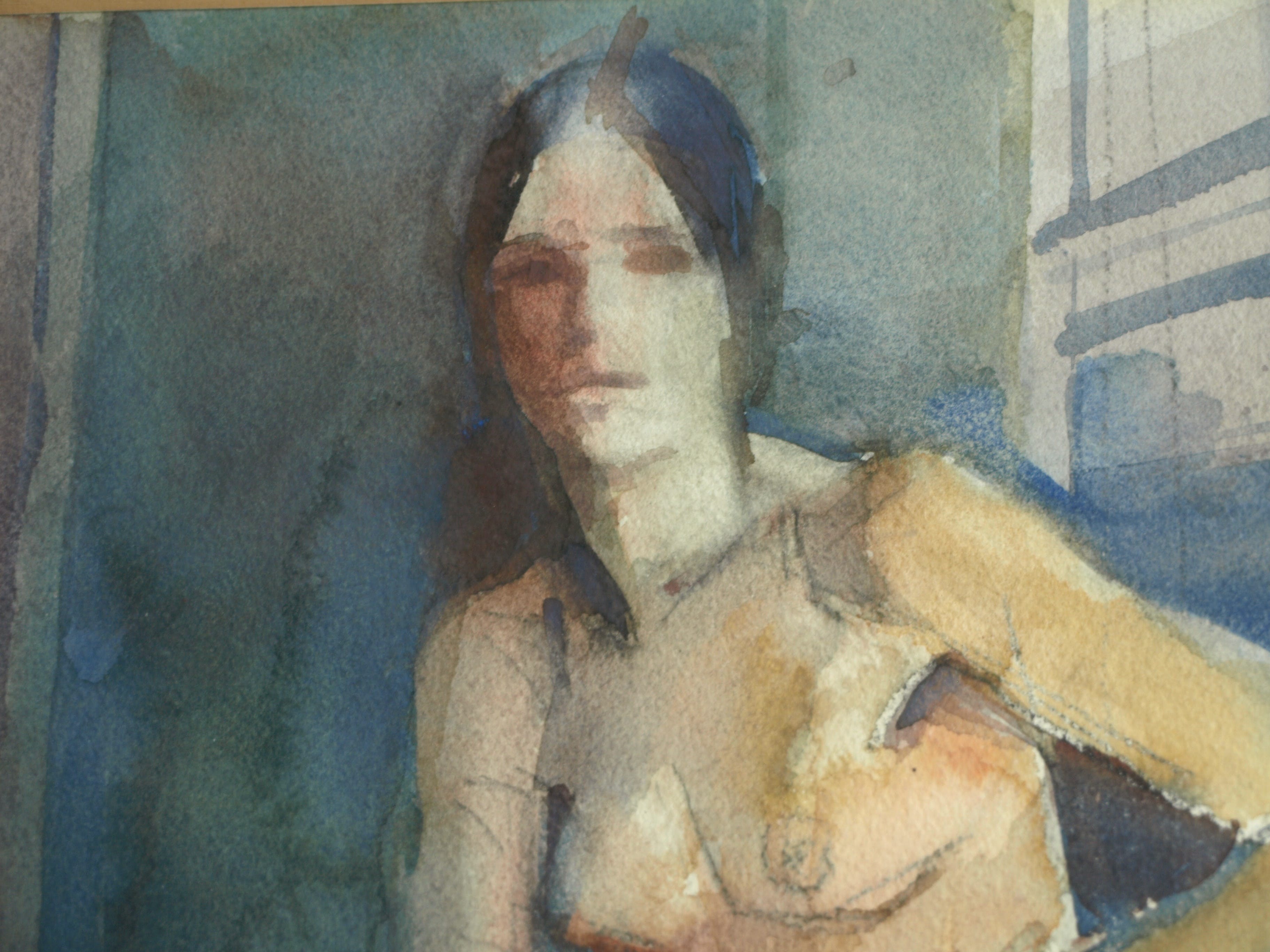 Jan Engelman - Aquarel , Naakte vrouw op een stoel – gesigneerd & ingelijst – ca 1970 kopen? Bied vanaf 100!