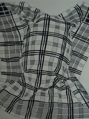 Niet of onleesbaar gesigneerd - Ets en aquatint, “Theedoekportret 1” kopen? Bied vanaf 1!