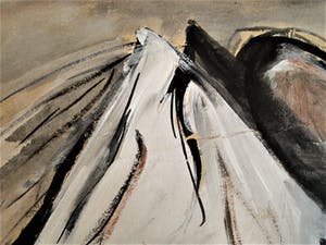 Marion van Harreveld - Galerie Bloemendaal - 1989 - Gemengde Techniek "Opening" gesigneerd kopen? Bied vanaf 10!