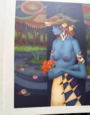 Jef van Tuerenhout - Kleurrijke, gesigneerde litho - niet ingelijst kopen? Bied vanaf 95!