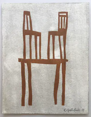 Klaas Gubbels - ‘aan Cezanne’ - houtdruk - 2019 kopen? Bied vanaf 265!