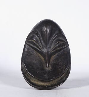 Brons (Onbekend) - Klein bronzen etnografisch masker (vogelmasker) kopen? Bied vanaf 1!