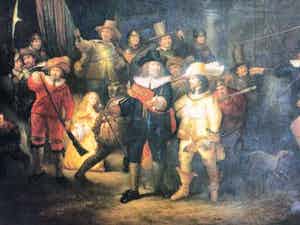 Niet of onleesbaar gesigneerd - Nachtwacht verkocht voor € 1!