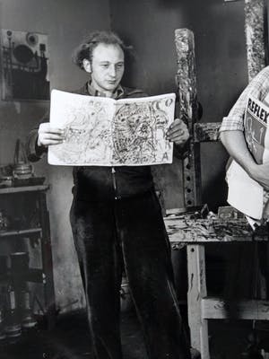 AcheterKarel Appel - Henny Riemens foto Karel Appel en Theo Wolvecamp COBRA 1949-51? Enchérissez de 45!