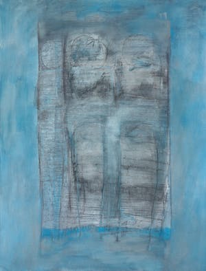 Yvonne van Eyden - Gemengde techniek op doek, Stilte in cycloon (Zeer groot) kopen? Bied vanaf 200!