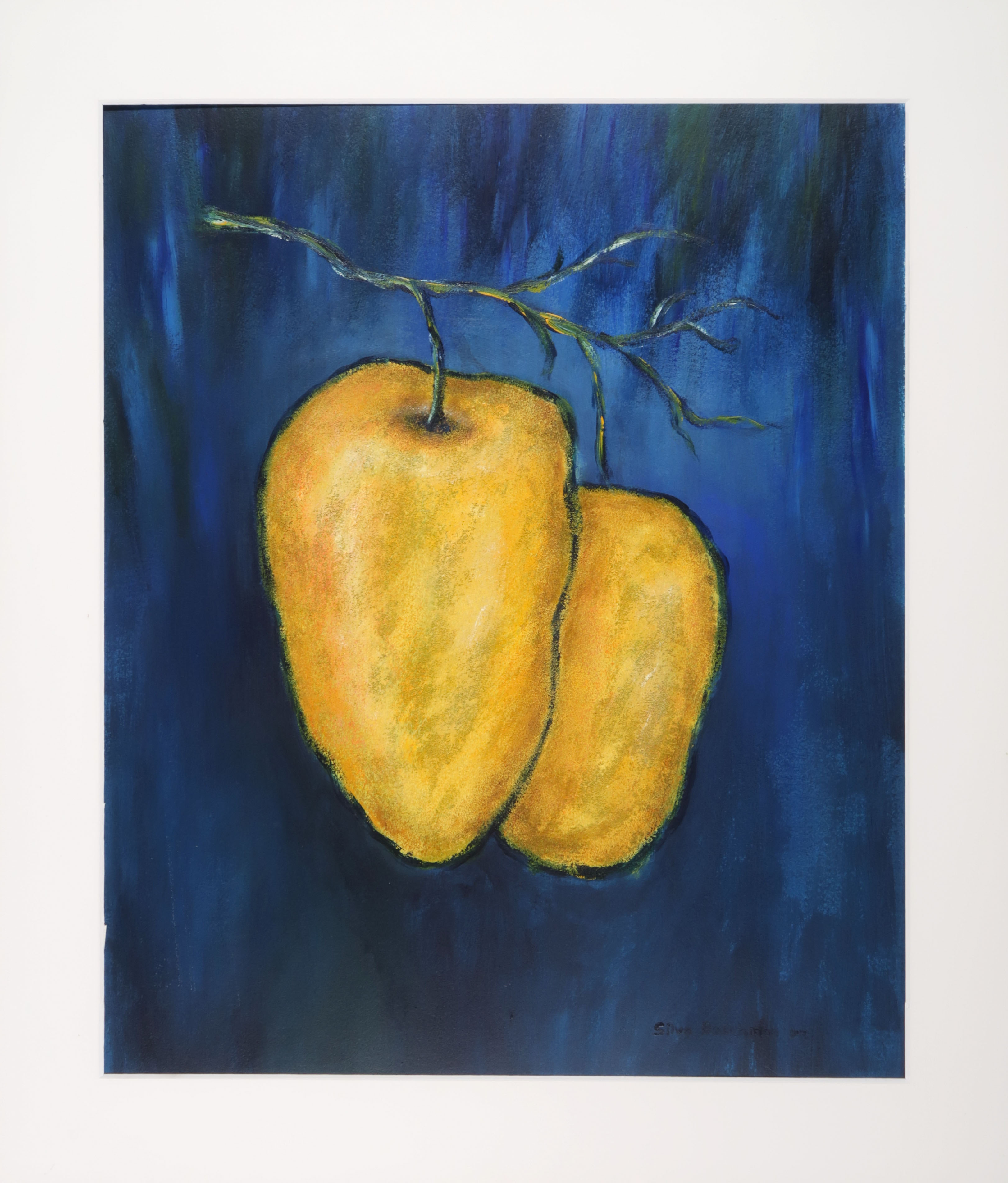 Silvo Boschman - Gemengde techniek op papier, Appels kopen? Bied vanaf 35!