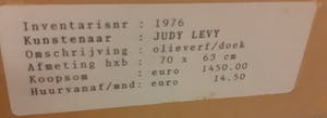 Judy Levy - Abstract werk kopen? Bied vanaf 10!