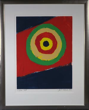 Buy Jan Cremer - Zeefdruk, Shooting Gallery 1963 - Ingelijst? Bid from 200!