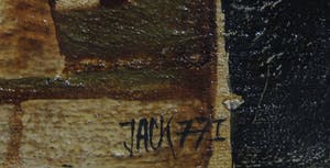 Jack Harden - Gemengde techniek op board, Zonder titel - Ingelijst kopen? Bied vanaf 60!