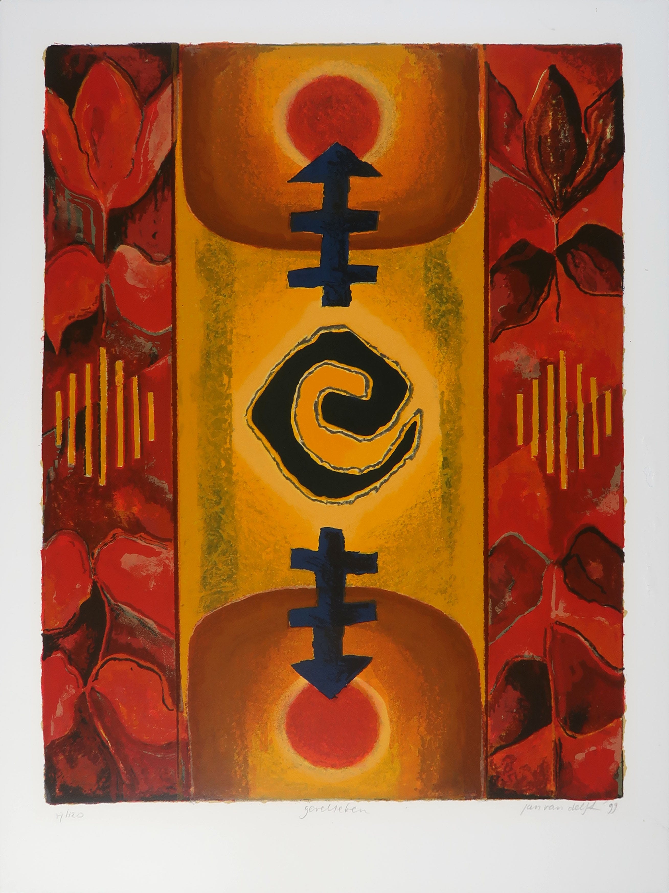 Jan van Delft - Zeefdruk, Gevelteken kopen? Bied vanaf 1!