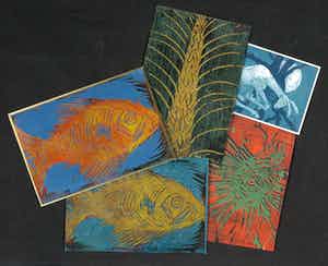 Juan Sala Santonja - Lot van vijf linosnedes verkocht voor € 35!