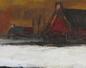 Paul Permeke - Olieverf op doek, Winterlandschap - Ingelijst kopen? Bied vanaf 450!