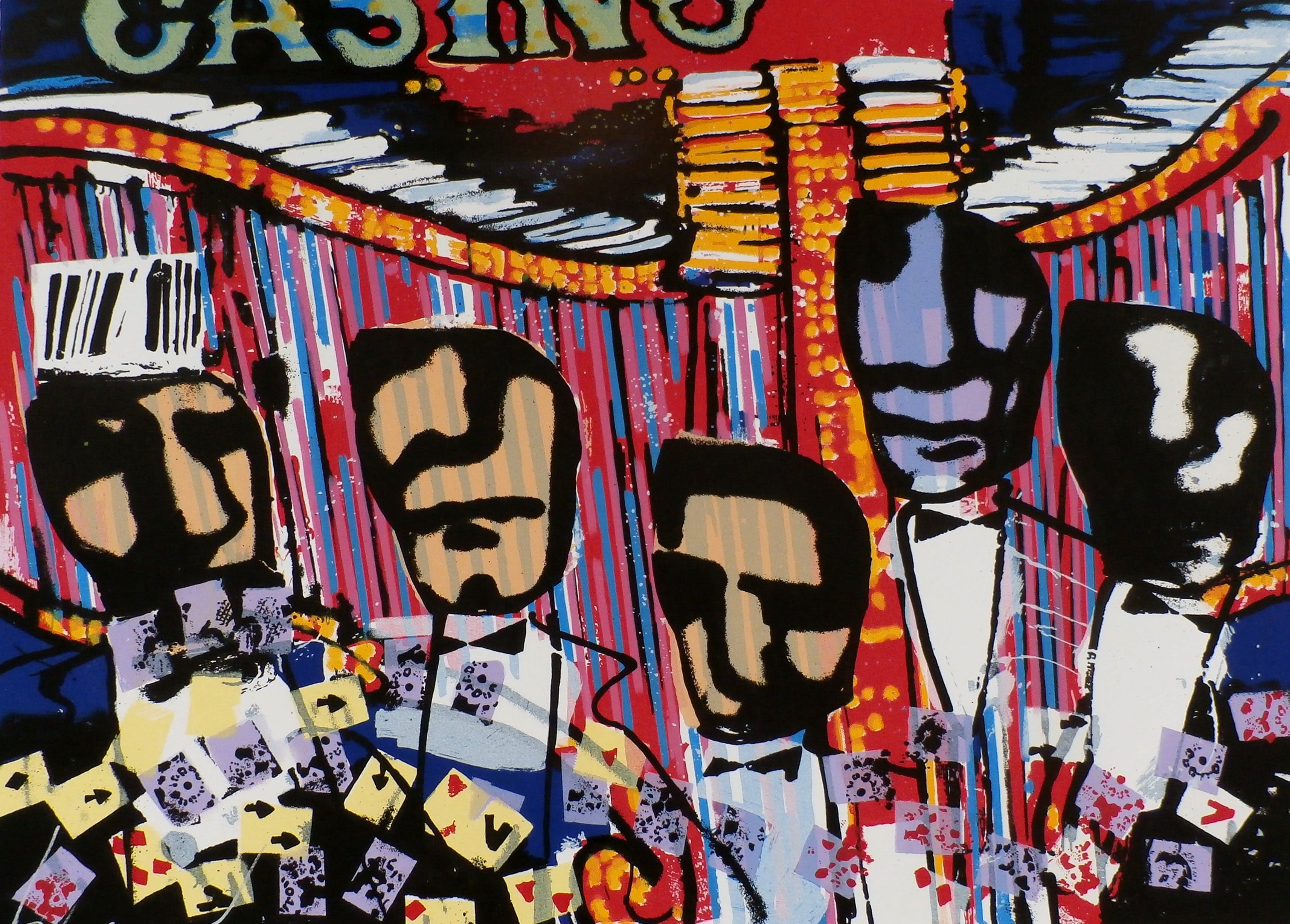 Herman Brood - zeefdruk: Casino kopen? Bied vanaf 249!