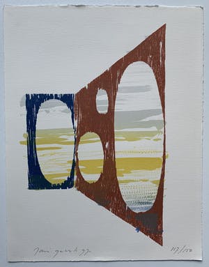 Joris Geurts - Kleurenhoutsnede | 'Zonder titel' | 1997 kopen? Bied vanaf 60!