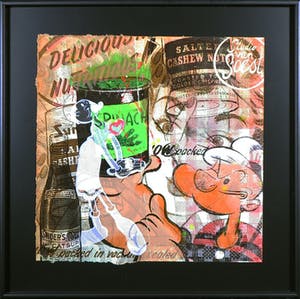 Suzanne van Soest - Gemengde techniek, Spinage Power - Ingelijst kopen? Bied vanaf 1!