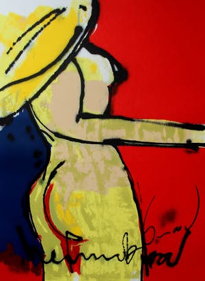 Herman Brood - grote zeefdruk: Naked Beaty kopen? Bied vanaf 399!
