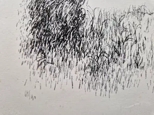 Metten Koornstra - 1964 - karakteristieke & grote Litho "landschap met dorp Provence" gesigneerd kopen? Bied vanaf 1!