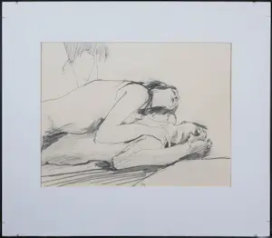 Aart Roos - Potloodtekening, Zonder titel - Ingelijst kopen? Bied vanaf 1!