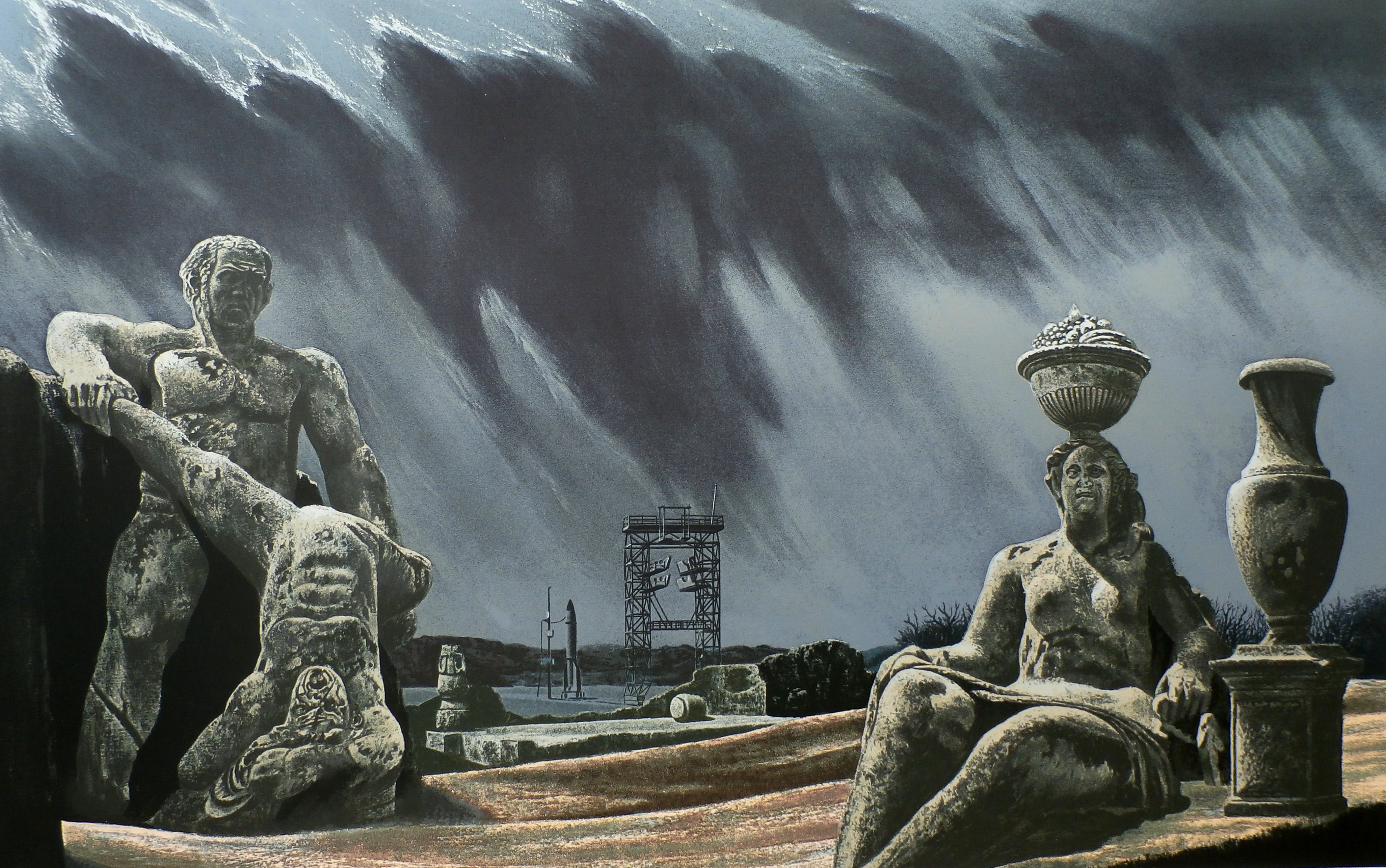 Carel Willink - litho: evenwicht der krachten - 1979 verkocht voor € 850!