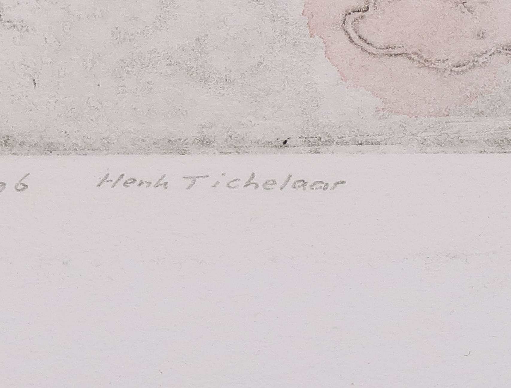 Henk Tichelaar - Droge naald en aquarel, Winter kopen? Bied vanaf 1!