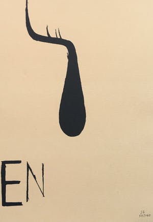 Jan Grosfeld - zeefdruk - zonder titel- 1994 kopen? Bied vanaf 35!