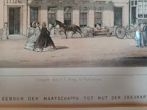 Pieter Trap - Het gebouw der maatschappij tot nut der zeevaart (aan de Boompjes - Rotterdam) kopen? Bied vanaf 1!