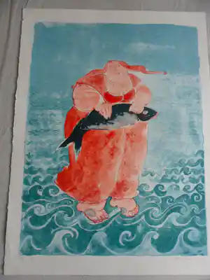 Ada Breedveld - Litho, Titel, Sea Woman verkauft für € 50!
