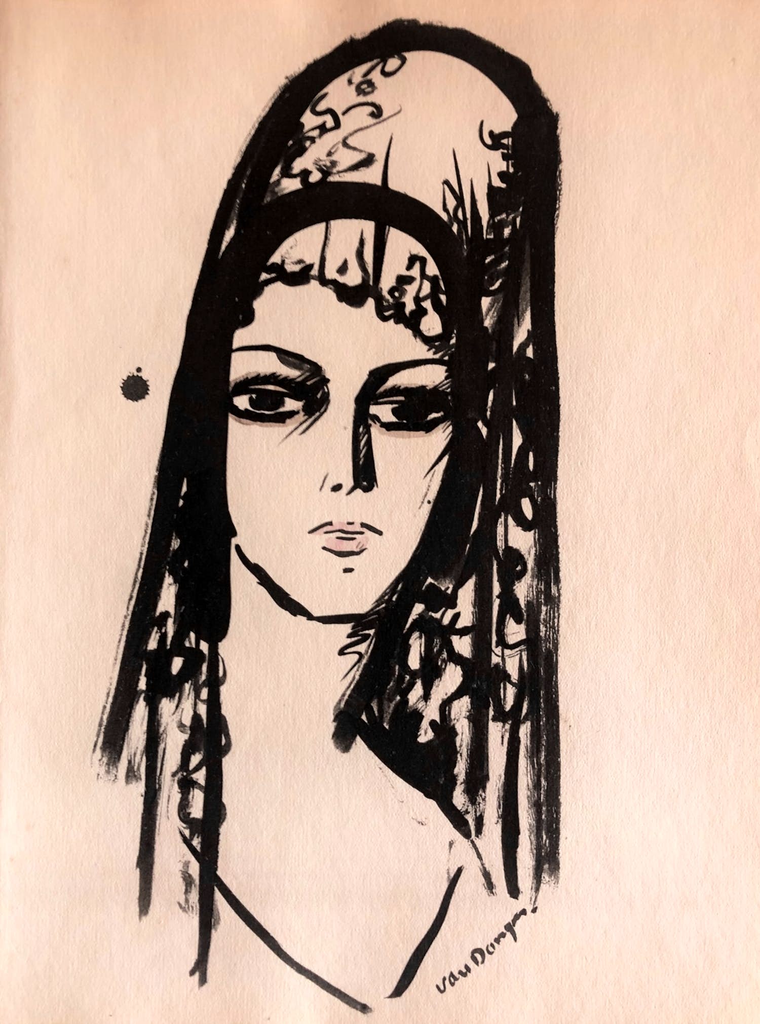 Kees van Dongen - Pochoir Espagnole verkocht voor € 240!