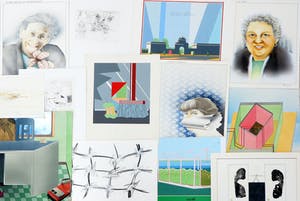 Dik Walraven - en vele andere! - Groot lot met 35 werken op papier kopen? Bied vanaf 50!