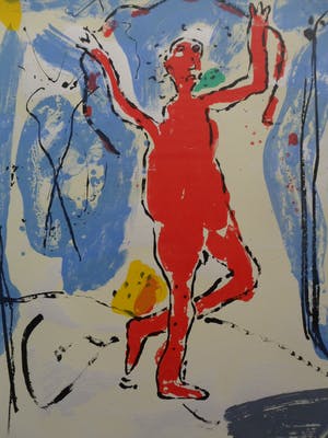 Dominique Chan - kleurenlitho - 'San Pu' kopen? Bied vanaf 35!