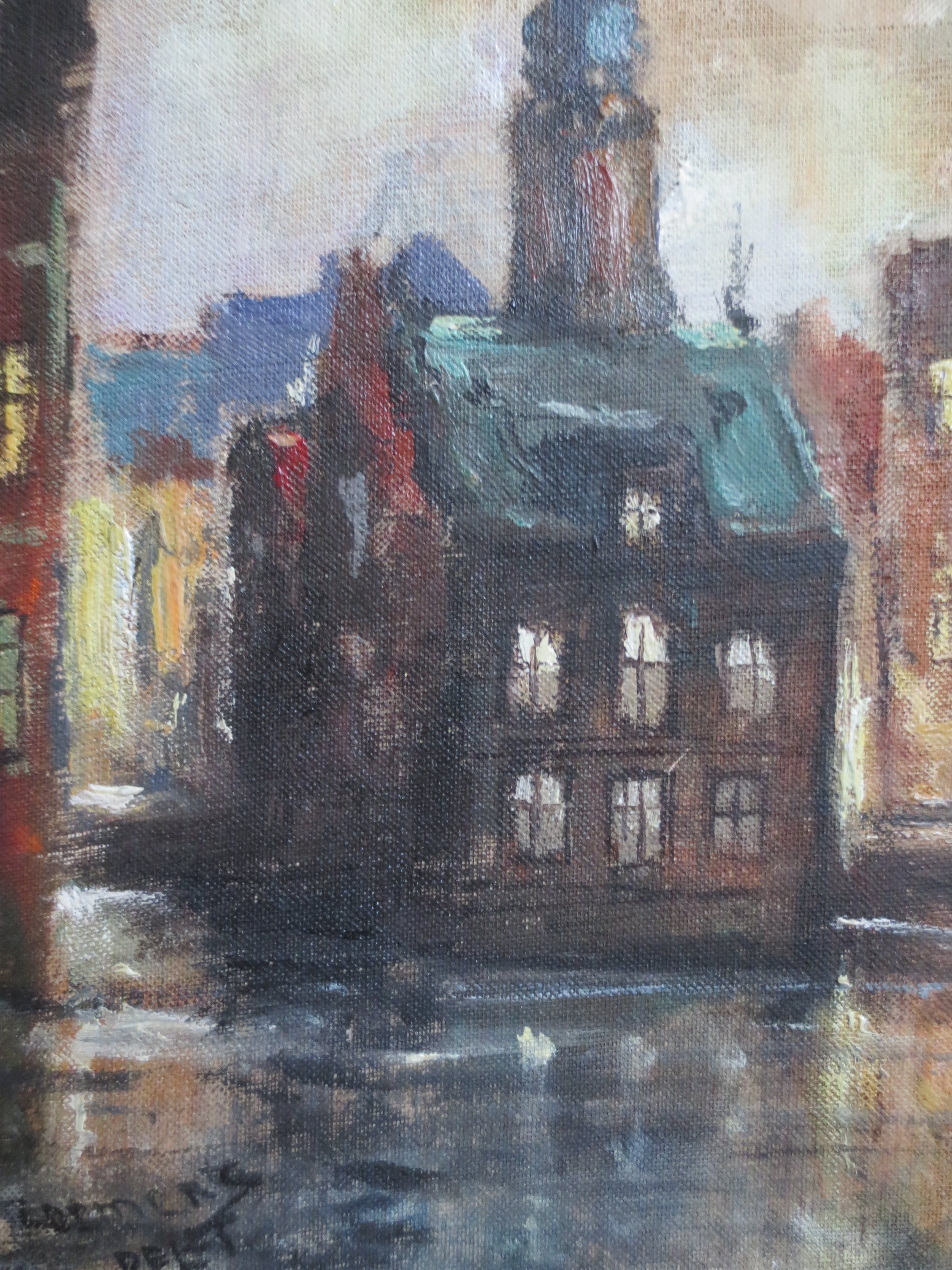Gerard Roemers - Stadsgezicht Delft ca 1935. kopen? Bied vanaf 30!