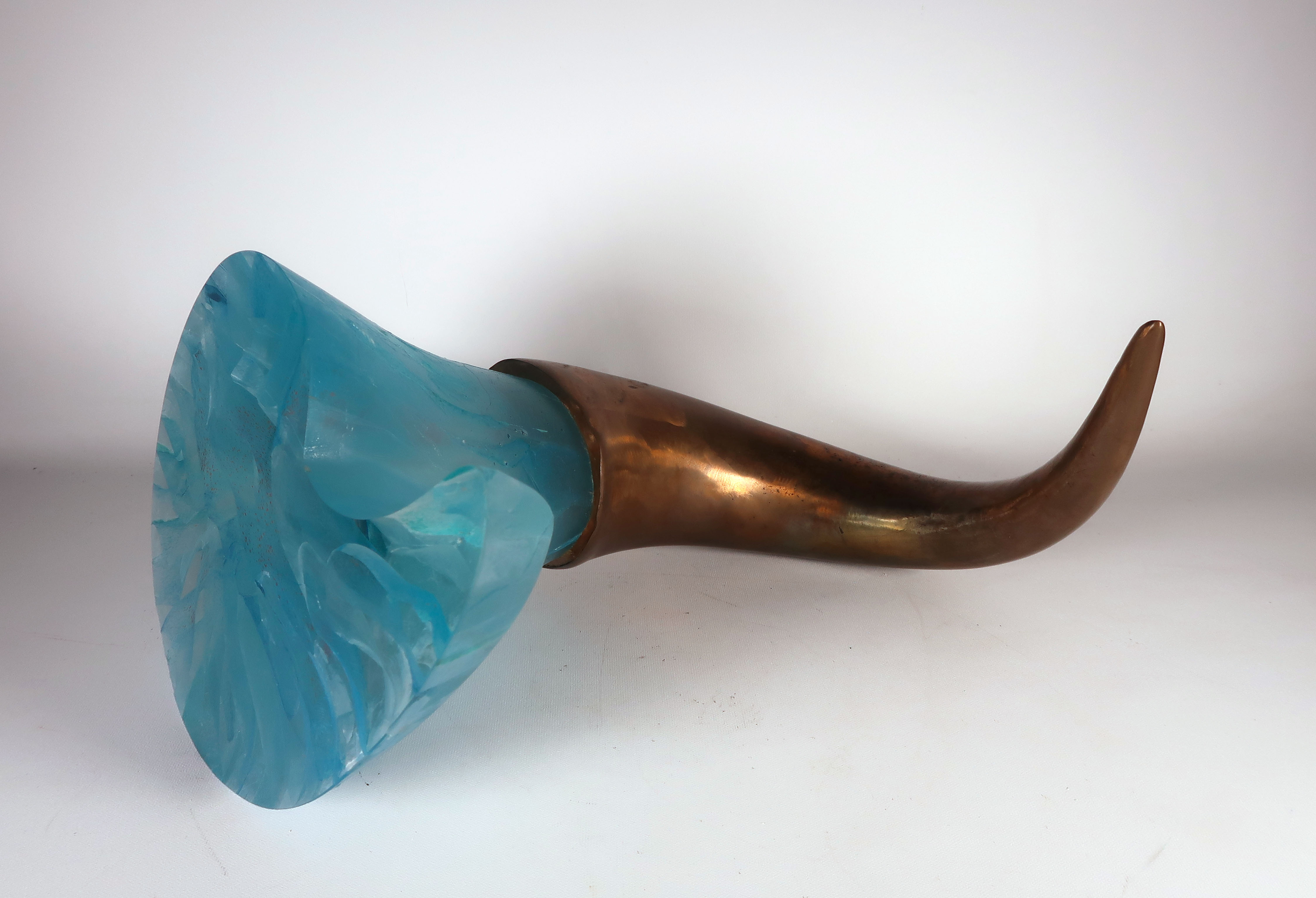 Dorothe van Driel - Brons en glas, Hoorn des overvloeds (Zeer zwaar) kopen? Bied vanaf 1!