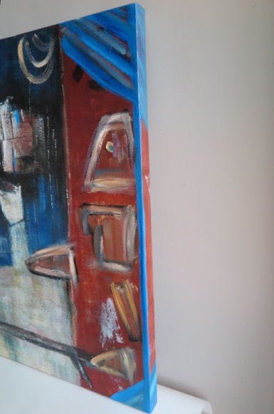 Niet of onleesbaar gesigneerd - Mystic Castel with 2 guards (groot) - Gesigneerd A. Lesmour (?) kopen? Bied vanaf 1!