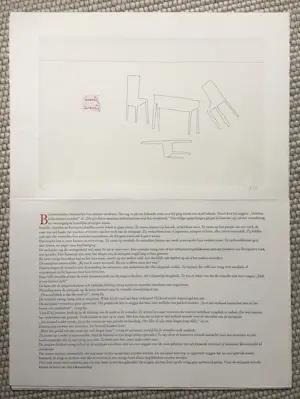 Klaas Gubbels - zeefdruk ‘Verlegen schaduwen’ - 1981 kopen? Bied vanaf 95!