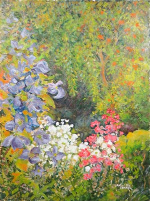 Jan Dekker - Olieverf op hardboard, Bloemenpracht kopen? Bied vanaf 1!