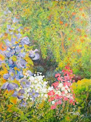 Jan Dekker - Olieverf op hardboard, Bloemenpracht verkocht voor € 1!