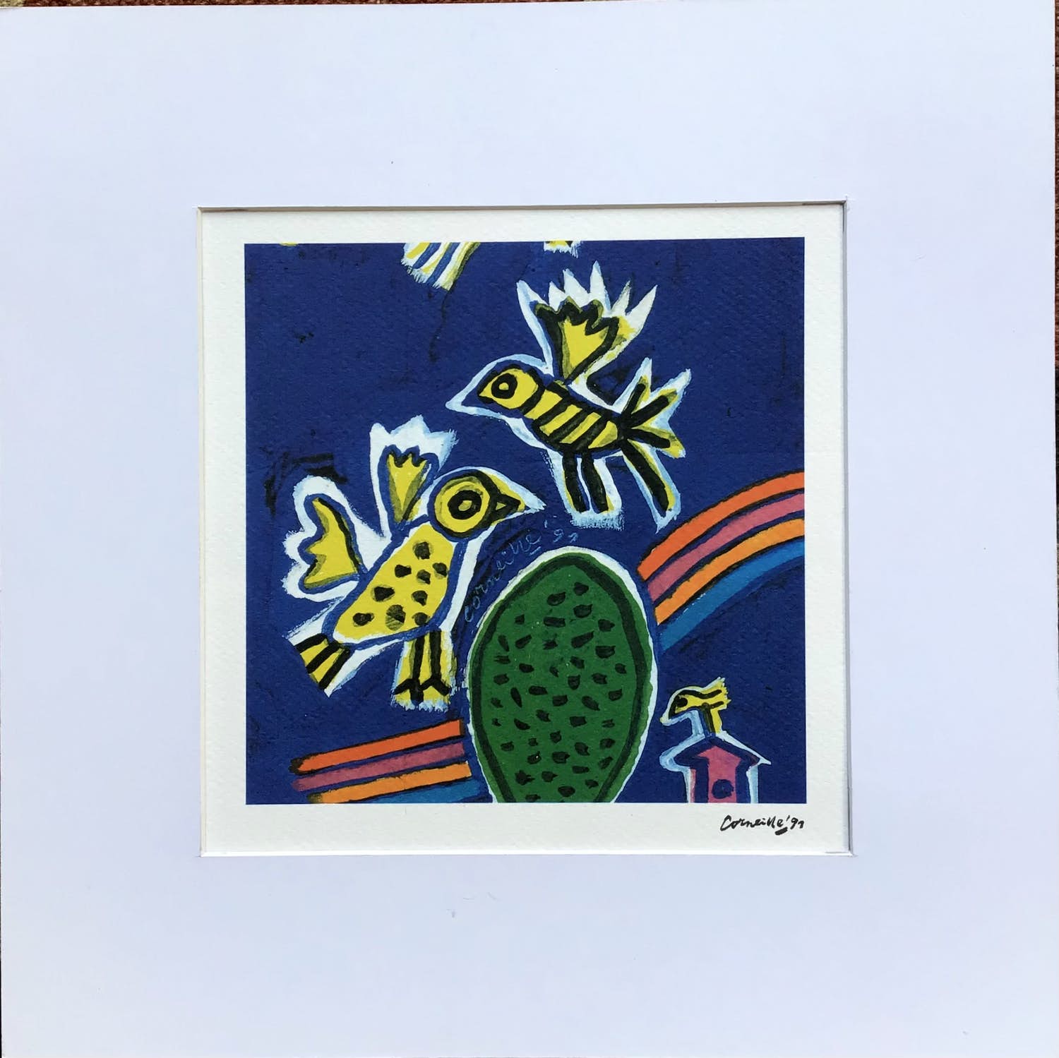 Corneille - Zeefdruk The Tie, gesigneerd in druk, in passe-partout kopen? Bied vanaf 50!
