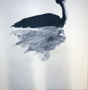 Mart Kempers - Zeefdruk - Fuut kopen? Bied vanaf 70!