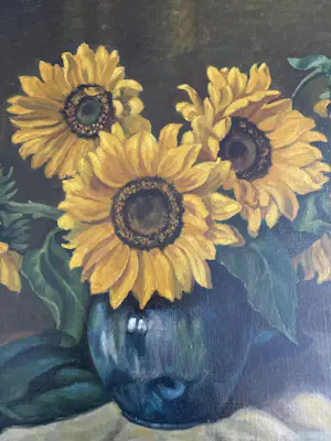 Henk Amerongen - Zonnebloemen in vaas kopen? Bied vanaf 50!