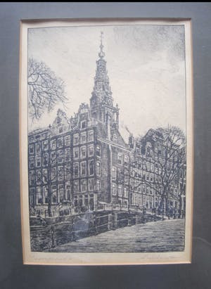 Louis Landre - Zicht op Amsterdam kopen? Bied vanaf 25!