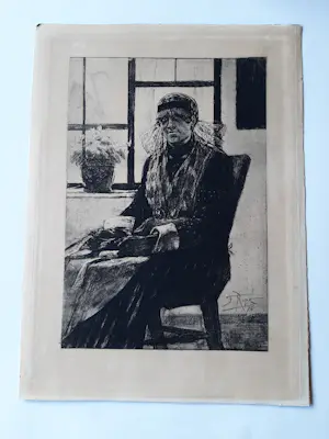 Felicien Rops - Ets, Vrouw in de stoel uit 1876 kaufen? Bieten Sie von 30!