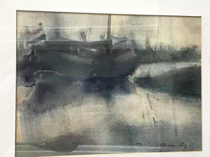 Riny Bus - Droogvallende tjalk in haven kopen? Bied vanaf 45!