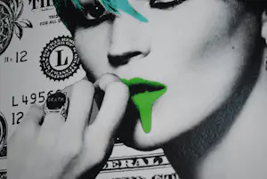 Death NYC - Kate Moss $ Green + Keith Haring's Andy Mouse : 2 zeefdrukken kopen? Bied vanaf 175!