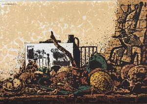 Simon Koene - Egyptisch stilleven met ram-ets kopen? Bied vanaf 25!