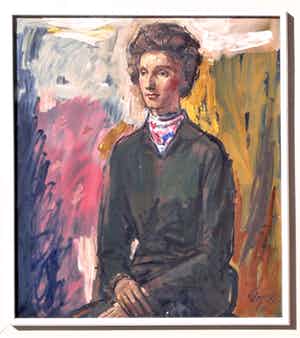 Charles Eyck - Vrouwenportret (groot werk) verkocht voor € 550!