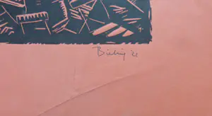 Herman Bieling - KERMIS IN DE DOELEN / ZW-W HOUTSNEDE / 33x43cm / SIG / 1922 kopen? Bied vanaf 45!