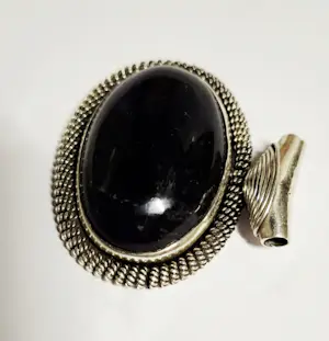 Vintage deze nieuwe prachtige zilveren hanger met grote Amethist kopen? Bied vanaf 80!